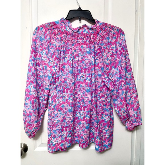 Lilly Pulitzer Lourdes 3/4 Sleeve Cotton in Pink Baby Bloomer Size XL - Picture 7 of 12